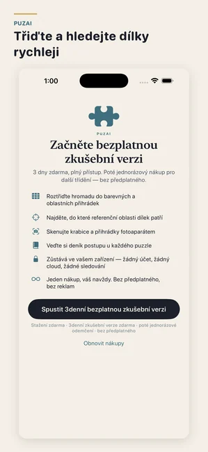 PuzAI snímek obrazovky