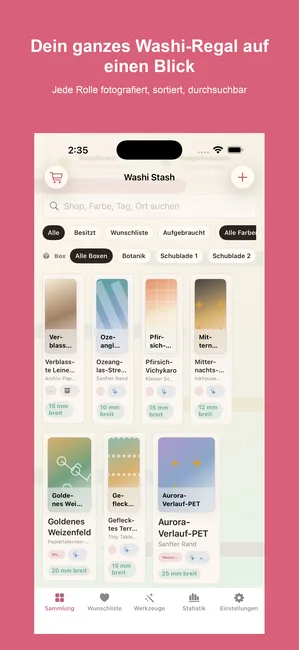 Washi Stash Screenshot