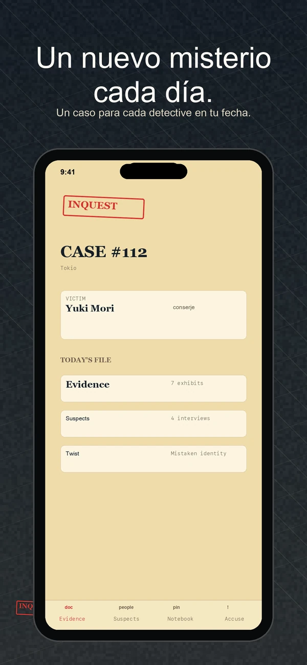 Inquest captura de pantalla