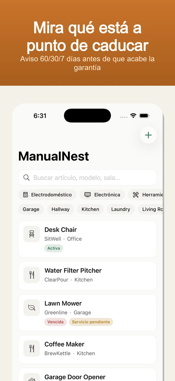 ManualNest captura de pantalla