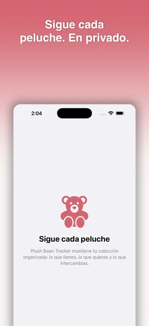 Plush Bean Tracker captura de pantalla