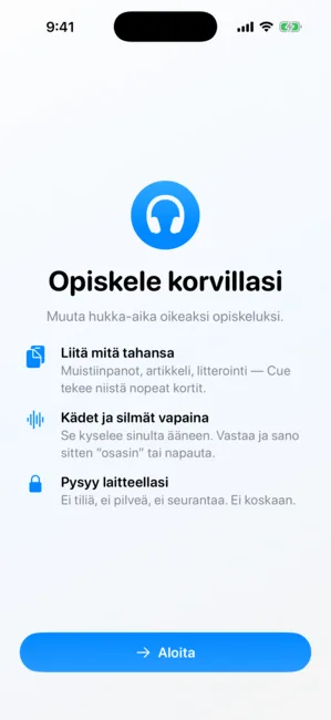 Cue kuvakaappaus