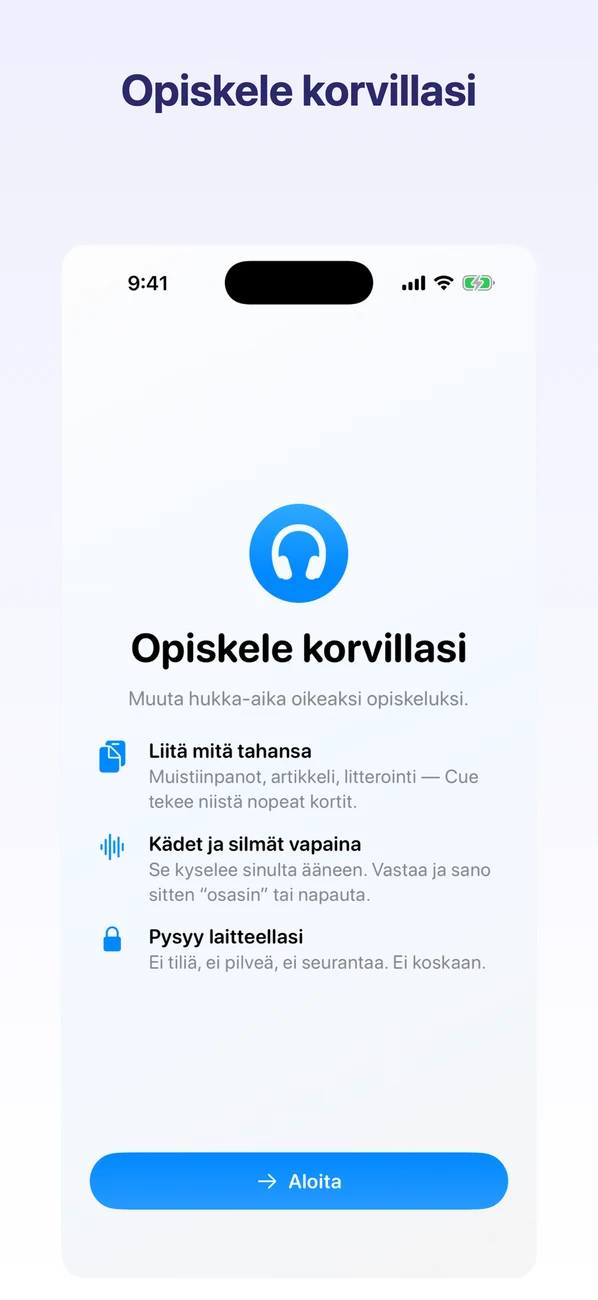 Cue kuvakaappaus