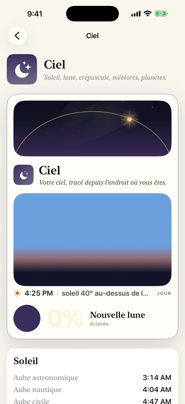 Bearing — Almanach nature capture d'écran