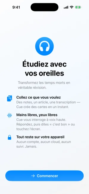 Cue capture d'écran