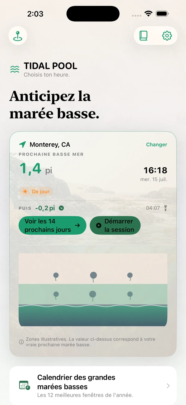 Mare de marée capture d'écran
