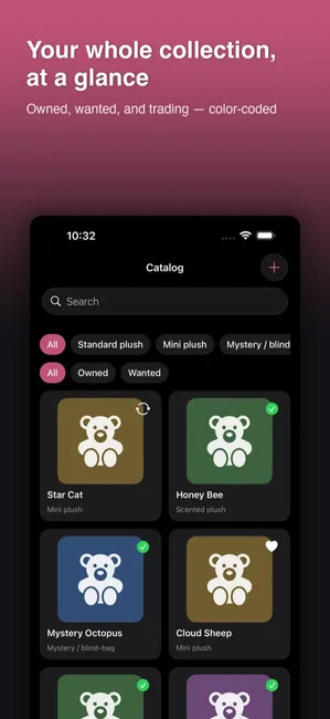Plush Bean Tracker צילום מסך