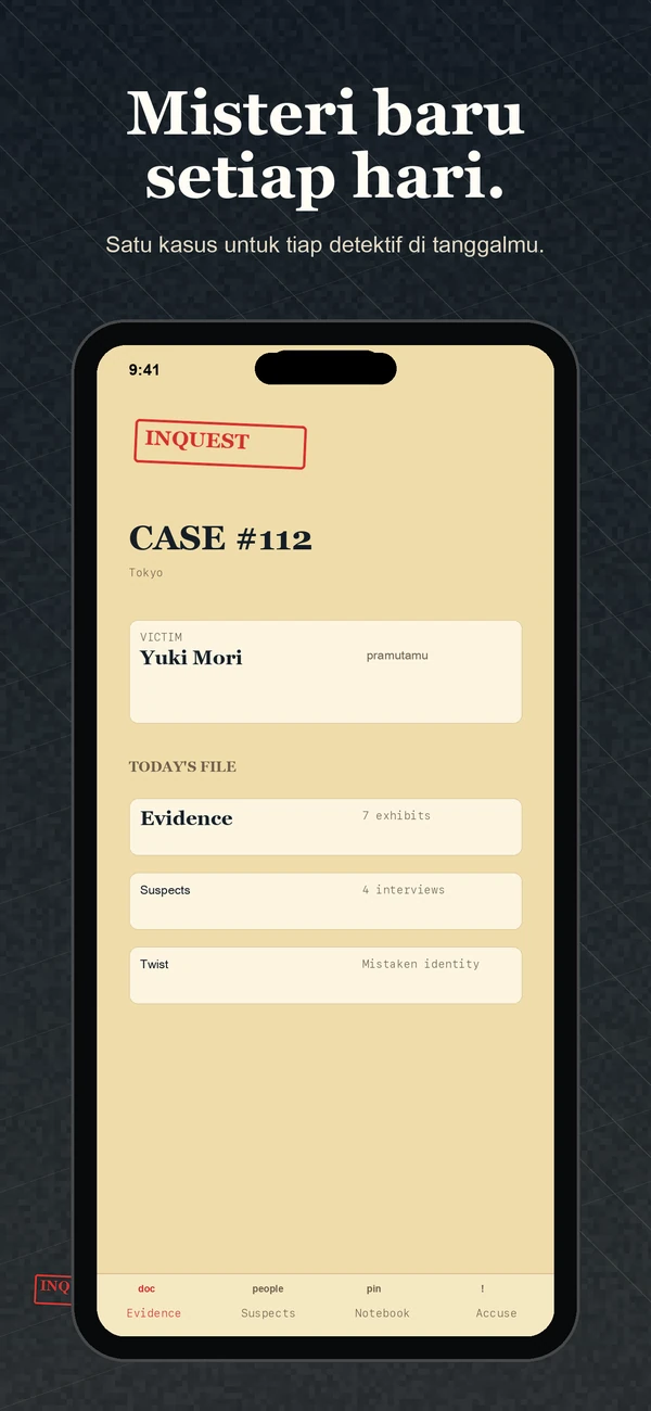 Inquest tangkapan layar