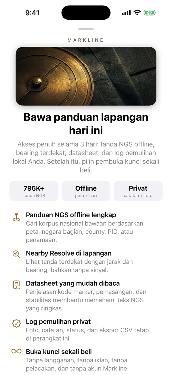 Markline tangkapan layar