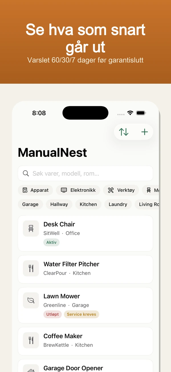 ManualNest skjermbilde