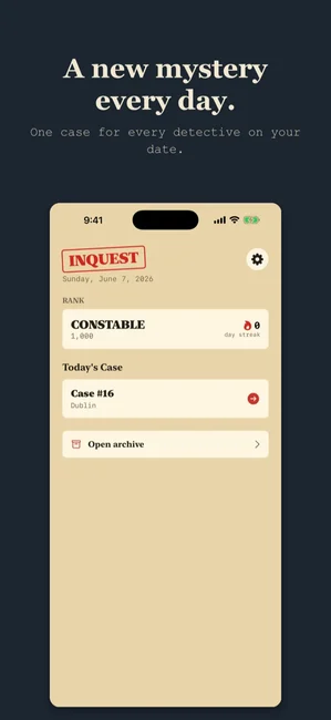 Inquest zrzut ekranu