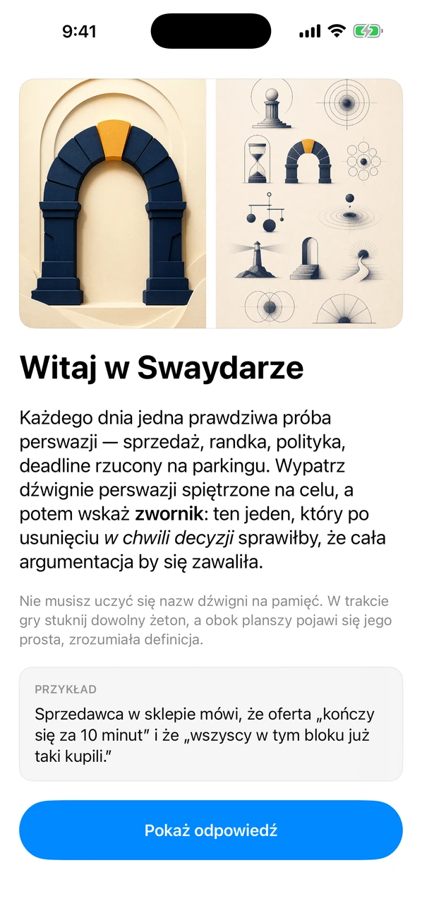 Swaydar zrzut ekranu