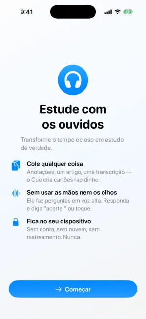 Cue captura de tela