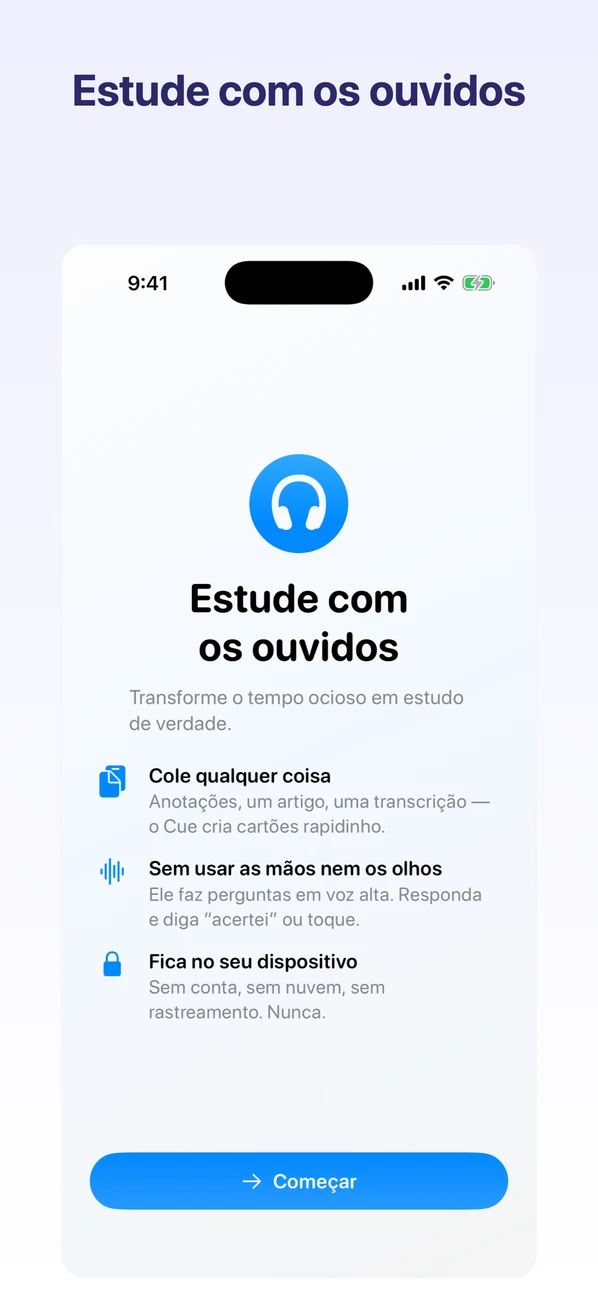 Cue captura de tela