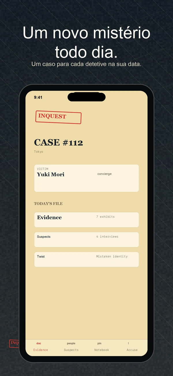 Inquest captura de tela