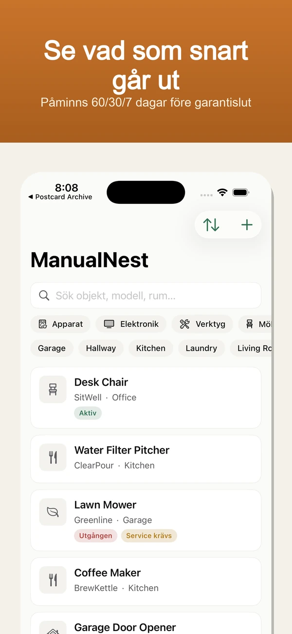 ManualNest skärmbild