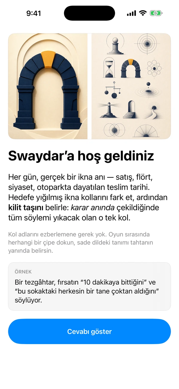 Swaydar ekran görüntüsü