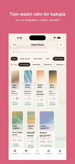 Washi Stash ekran görüntüsü