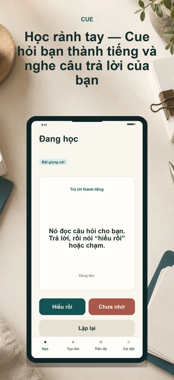 Cue ảnh chụp màn hình
