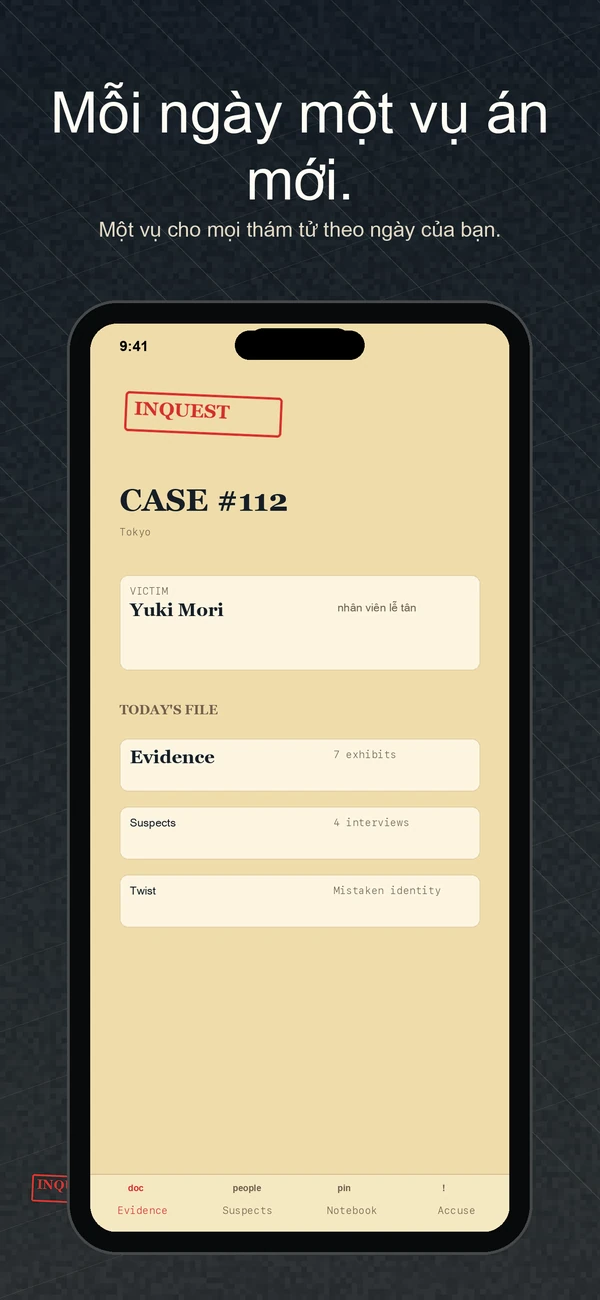 Inquest ảnh chụp màn hình